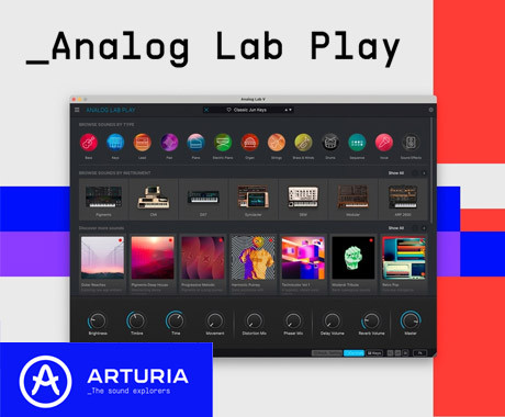 Analog Lab Play - новый бесплатный плагин от Arturia